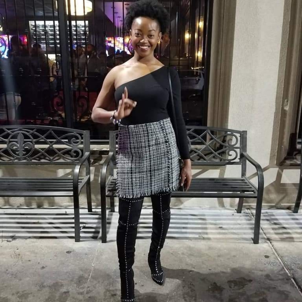 Tweed miniskirt